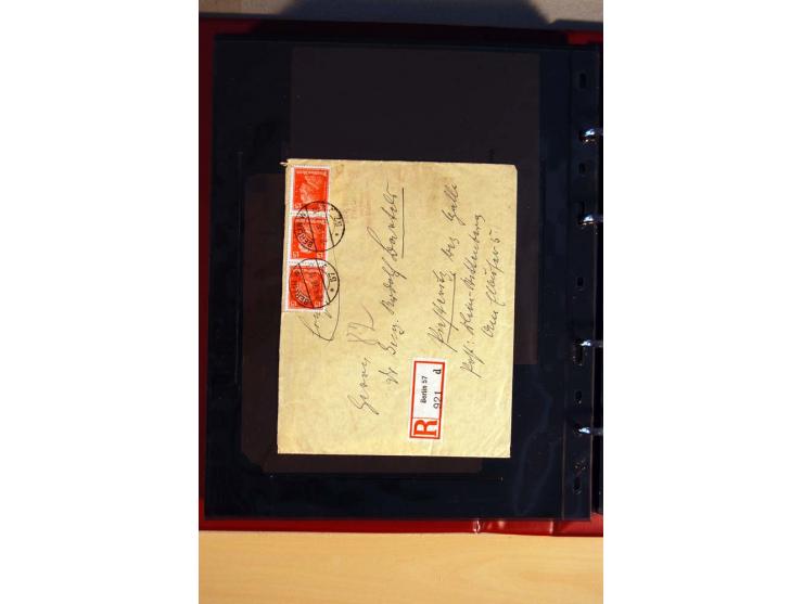 1923/32, umfangreiche Sammlung mit einigen hundert Briefen und Karten, sauber nach Ausgaben sortiert mit vielen besseren Einz