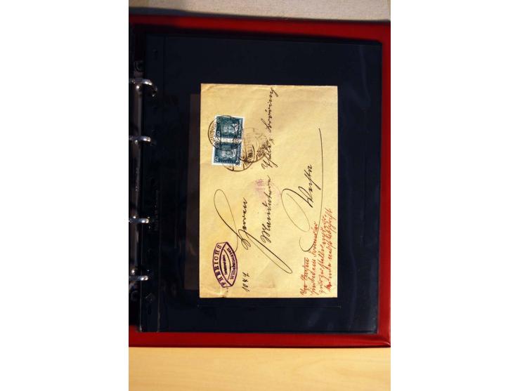 1923/32, umfangreiche Sammlung mit einigen hundert Briefen und Karten, sauber nach Ausgaben sortiert mit vielen besseren Einz