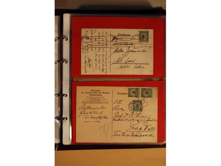 1923/32, umfangreiche Sammlung mit einigen hundert Briefen und Karten, sauber nach Ausgaben sortiert mit vielen besseren Einz