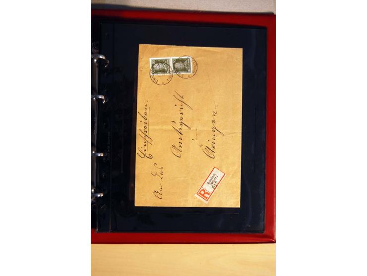 1923/32, umfangreiche Sammlung mit einigen hundert Briefen und Karten, sauber nach Ausgaben sortiert mit vielen besseren Einz