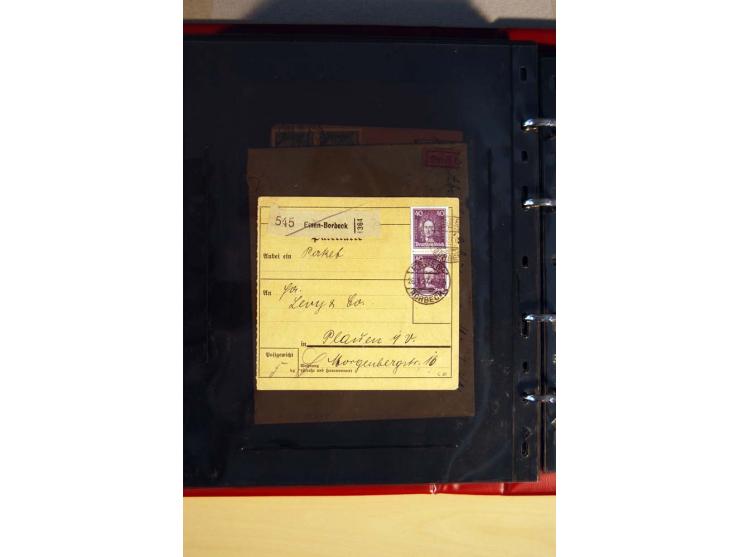 1923/32, umfangreiche Sammlung mit einigen hundert Briefen und Karten, sauber nach Ausgaben sortiert mit vielen besseren Einz