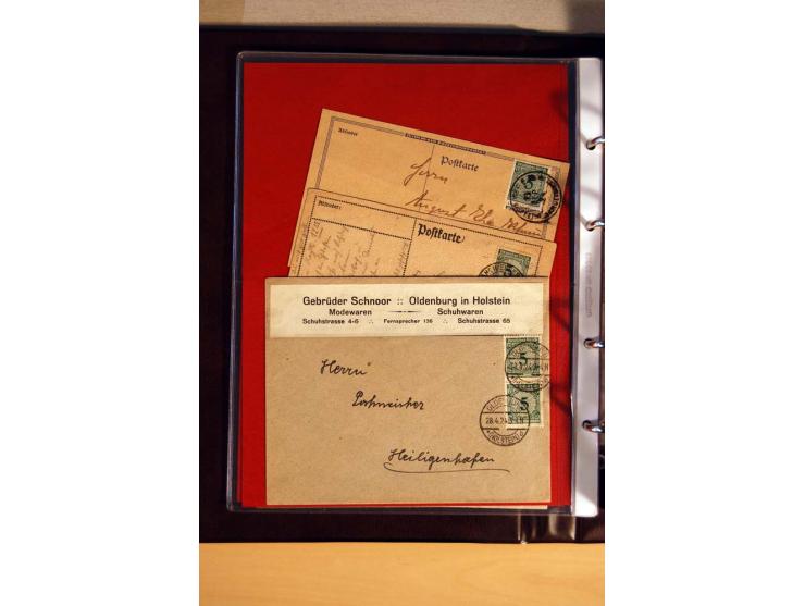 1923/32, umfangreiche Sammlung mit einigen hundert Briefen und Karten, sauber nach Ausgaben sortiert mit vielen besseren Einz
