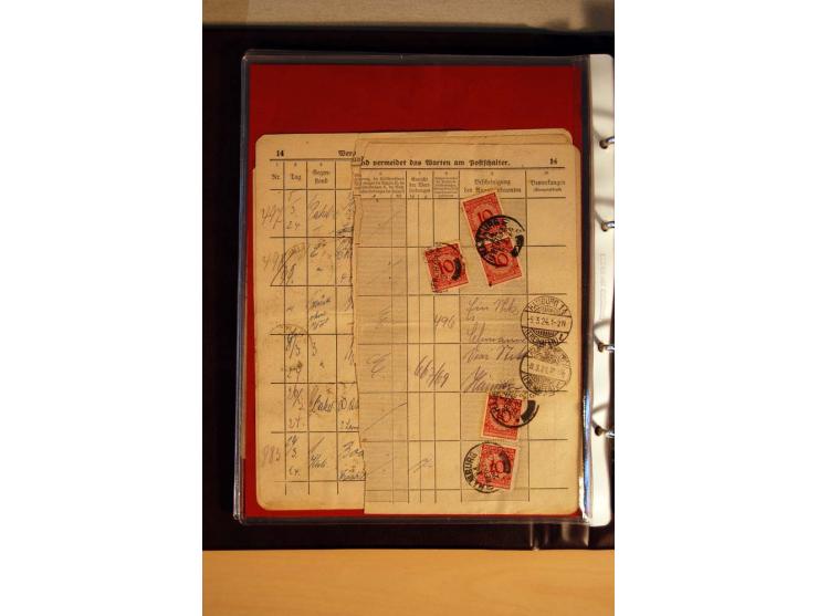 1923/32, umfangreiche Sammlung mit einigen hundert Briefen und Karten, sauber nach Ausgaben sortiert mit vielen besseren Einz