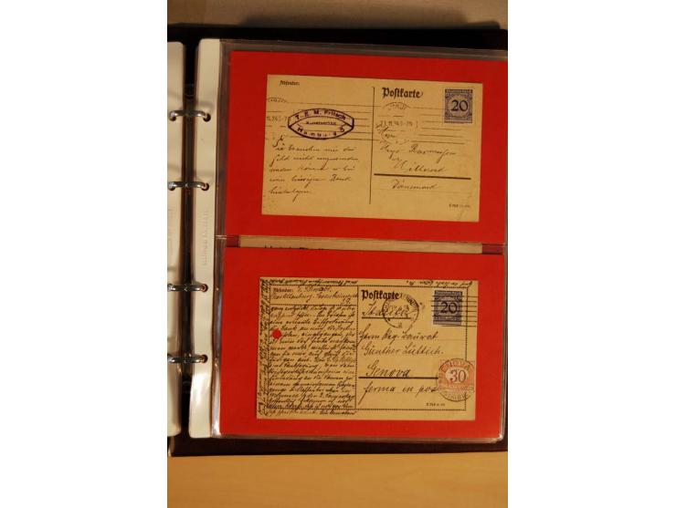 1923/32, umfangreiche Sammlung mit einigen hundert Briefen und Karten, sauber nach Ausgaben sortiert mit vielen besseren Einz