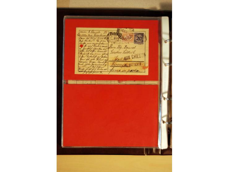 1923/32, umfangreiche Sammlung mit einigen hundert Briefen und Karten, sauber nach Ausgaben sortiert mit vielen besseren Einz