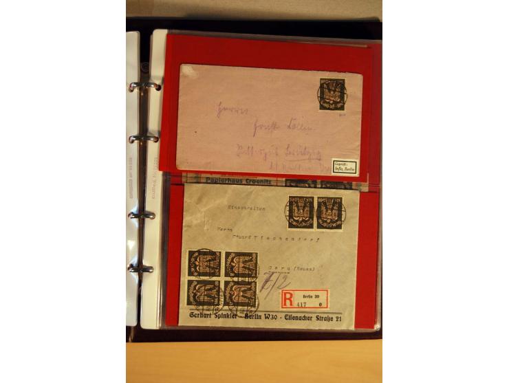 1923/32, umfangreiche Sammlung mit einigen hundert Briefen und Karten, sauber nach Ausgaben sortiert mit vielen besseren Einz