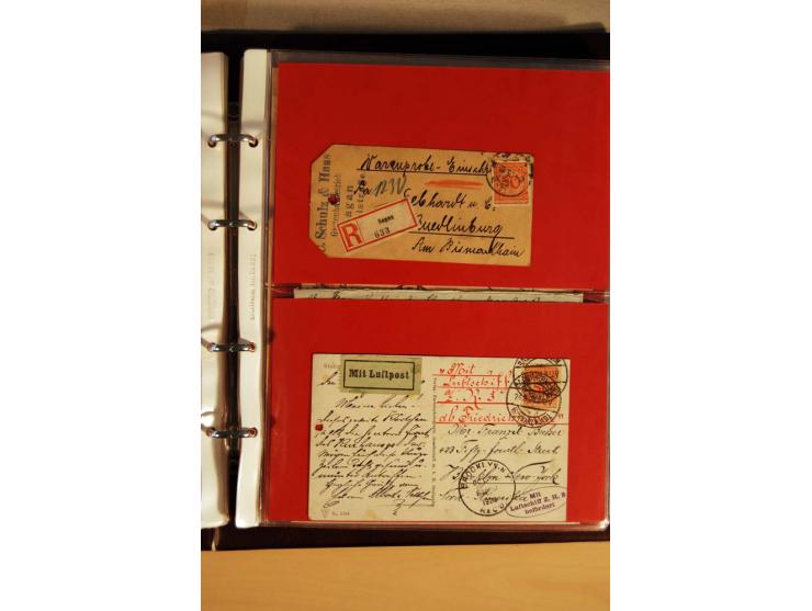 1923/32, umfangreiche Sammlung mit einigen hundert Briefen und Karten, sauber nach Ausgaben sortiert mit vielen besseren Einz