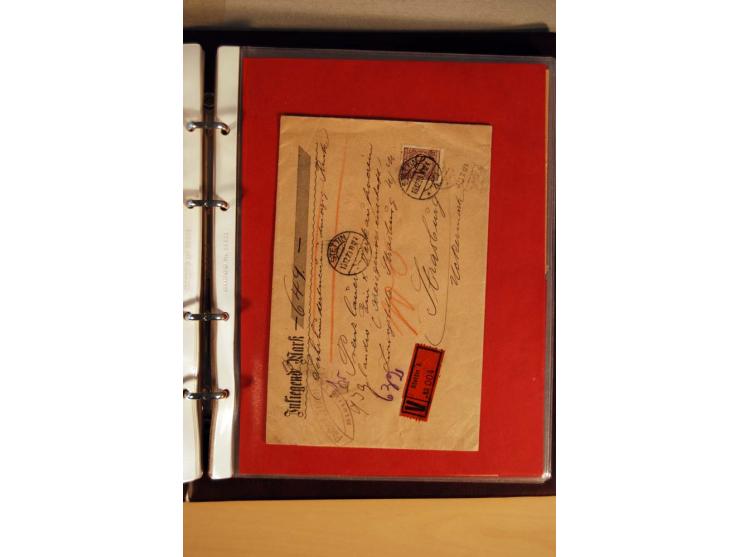 1923/32, umfangreiche Sammlung mit einigen hundert Briefen und Karten, sauber nach Ausgaben sortiert mit vielen besseren Einz
