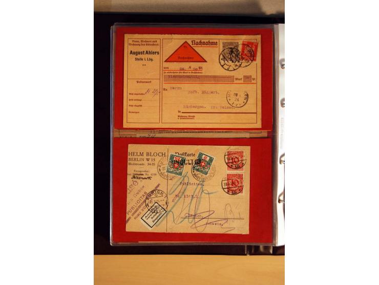 1923/32, umfangreiche Sammlung mit einigen hundert Briefen und Karten, sauber nach Ausgaben sortiert mit vielen besseren Einz