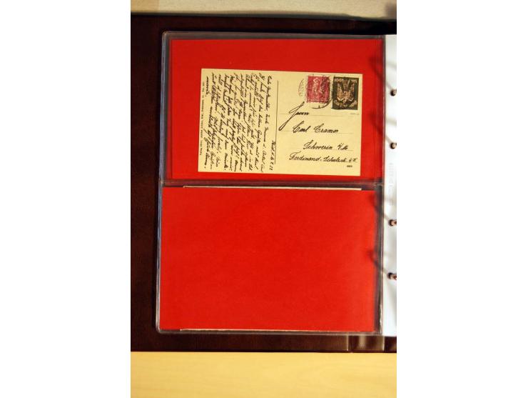 1923/32, umfangreiche Sammlung mit einigen hundert Briefen und Karten, sauber nach Ausgaben sortiert mit vielen besseren Einz