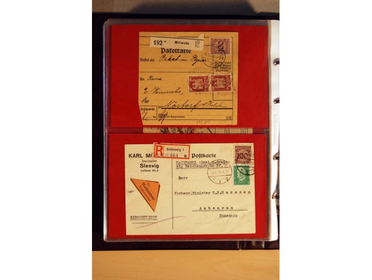 1923/32, umfangreiche Sammlung mit einigen hundert Briefen und Karten, sauber nach Ausgaben sortiert mit vielen besseren Einz