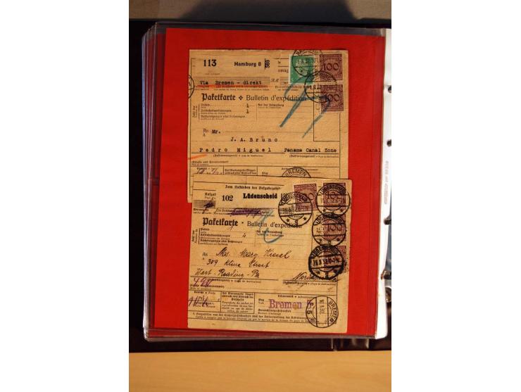 1923/32, umfangreiche Sammlung mit einigen hundert Briefen und Karten, sauber nach Ausgaben sortiert mit vielen besseren Einz