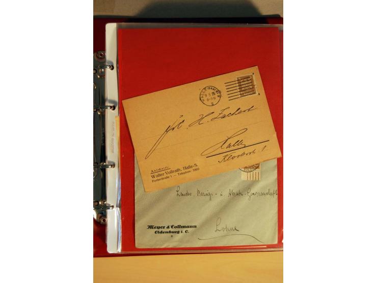 1923/32, umfangreiche Sammlung mit einigen hundert Briefen und Karten, sauber nach Ausgaben sortiert mit vielen besseren Einz