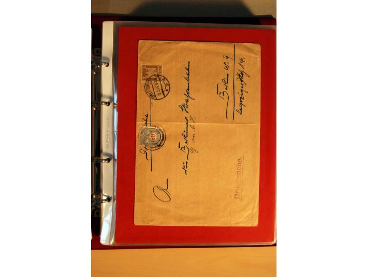 1923/32, umfangreiche Sammlung mit einigen hundert Briefen und Karten, sauber nach Ausgaben sortiert mit vielen besseren Einz