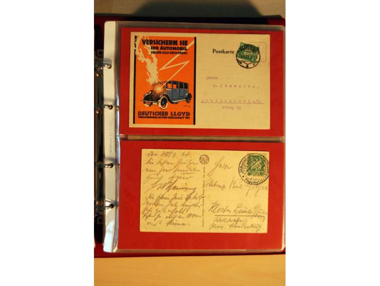 1923/32, umfangreiche Sammlung mit einigen hundert Briefen und Karten, sauber nach Ausgaben sortiert mit vielen besseren Einz