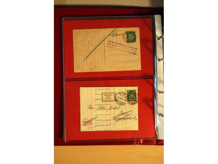 1923/32, umfangreiche Sammlung mit einigen hundert Briefen und Karten, sauber nach Ausgaben sortiert mit vielen besseren Einz