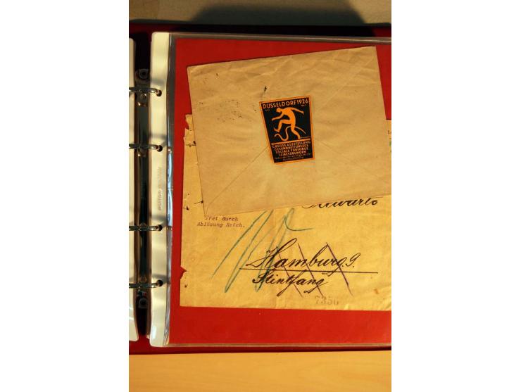 1923/32, umfangreiche Sammlung mit einigen hundert Briefen und Karten, sauber nach Ausgaben sortiert mit vielen besseren Einz