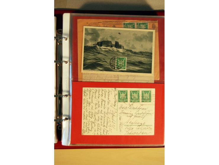 1923/32, umfangreiche Sammlung mit einigen hundert Briefen und Karten, sauber nach Ausgaben sortiert mit vielen besseren Einz