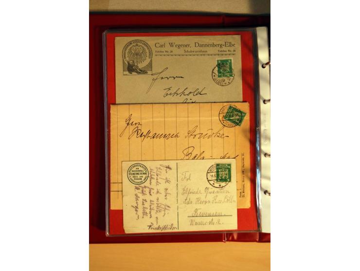 1923/32, umfangreiche Sammlung mit einigen hundert Briefen und Karten, sauber nach Ausgaben sortiert mit vielen besseren Einz
