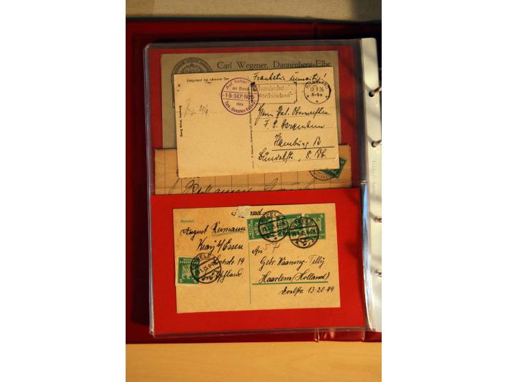 1923/32, umfangreiche Sammlung mit einigen hundert Briefen und Karten, sauber nach Ausgaben sortiert mit vielen besseren Einz