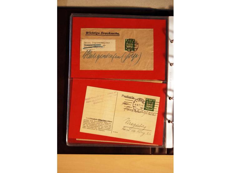 1923/32, umfangreiche Sammlung mit einigen hundert Briefen und Karten, sauber nach Ausgaben sortiert mit vielen besseren Einz