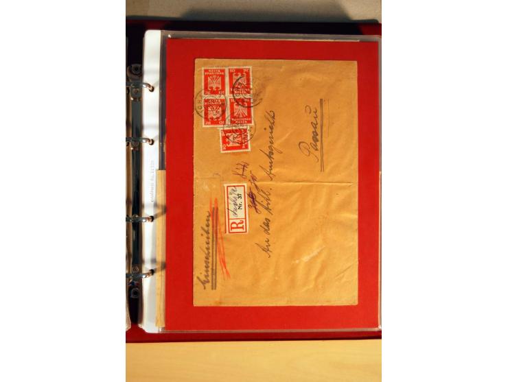 1923/32, umfangreiche Sammlung mit einigen hundert Briefen und Karten, sauber nach Ausgaben sortiert mit vielen besseren Einz