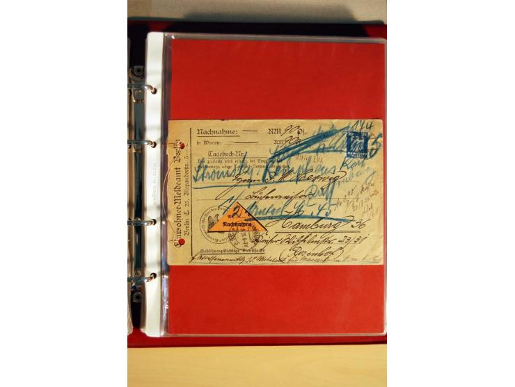 1923/32, umfangreiche Sammlung mit einigen hundert Briefen und Karten, sauber nach Ausgaben sortiert mit vielen besseren Einz