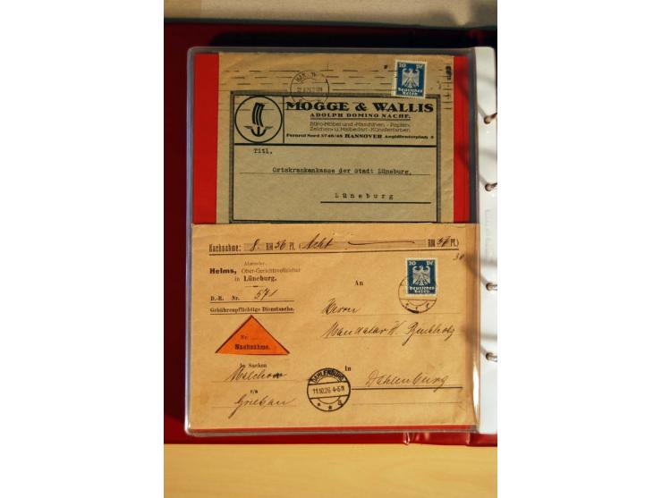 1923/32, umfangreiche Sammlung mit einigen hundert Briefen und Karten, sauber nach Ausgaben sortiert mit vielen besseren Einz