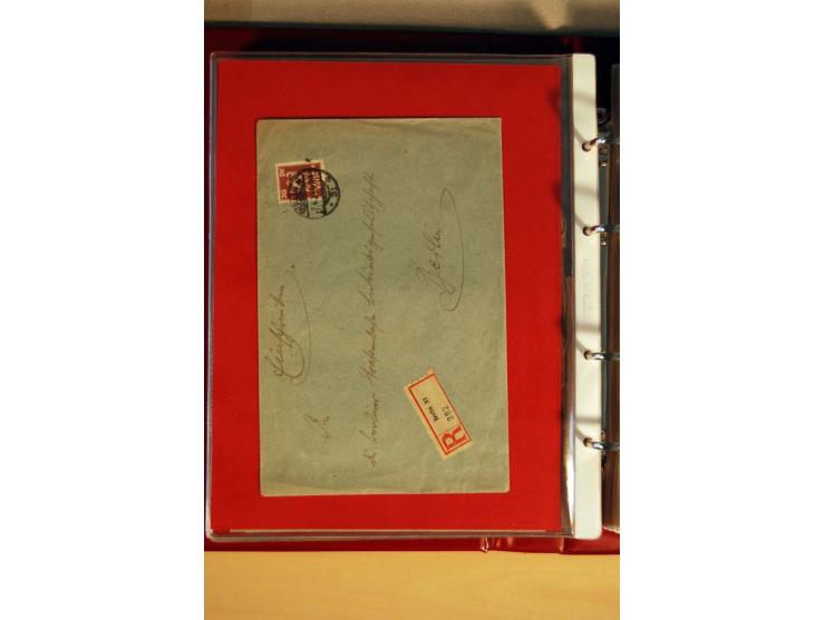1923/32, umfangreiche Sammlung mit einigen hundert Briefen und Karten, sauber nach Ausgaben sortiert mit vielen besseren Einz