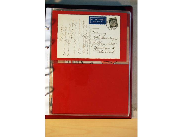 1932/40, Hindenburg-Freimarkenausgabe, umfangreiche Sammlung mit einigen hundert Briefen und Karten, dabei bessere Einzel- un