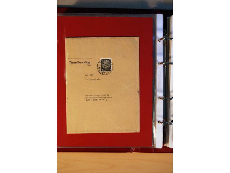 1932/40, Hindenburg-Freimarkenausgabe, umfangreiche Sammlung mit einigen hundert Briefen und Karten, dabei bessere Einzel- un