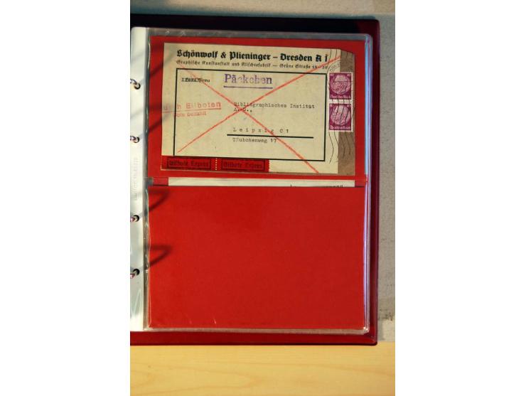 1932/40, Hindenburg-Freimarkenausgabe, umfangreiche Sammlung mit einigen hundert Briefen und Karten, dabei bessere Einzel- un