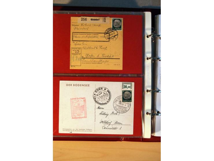 1932/40, Hindenburg-Freimarkenausgabe, umfangreiche Sammlung mit einigen hundert Briefen und Karten, dabei bessere Einzel- un