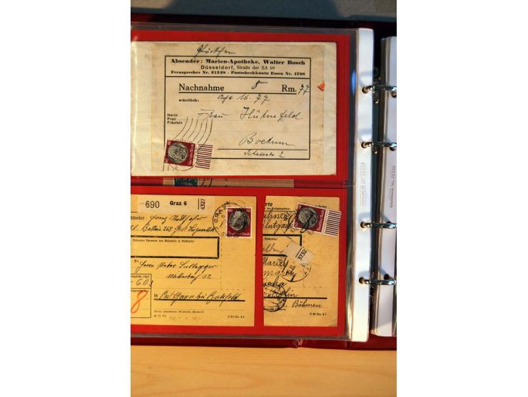 1932/40, Hindenburg-Freimarkenausgabe, umfangreiche Sammlung mit einigen hundert Briefen und Karten, dabei bessere Einzel- un