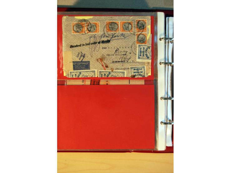 1932/40, Hindenburg-Freimarkenausgabe, umfangreiche Sammlung mit einigen hundert Briefen und Karten, dabei bessere Einzel- un