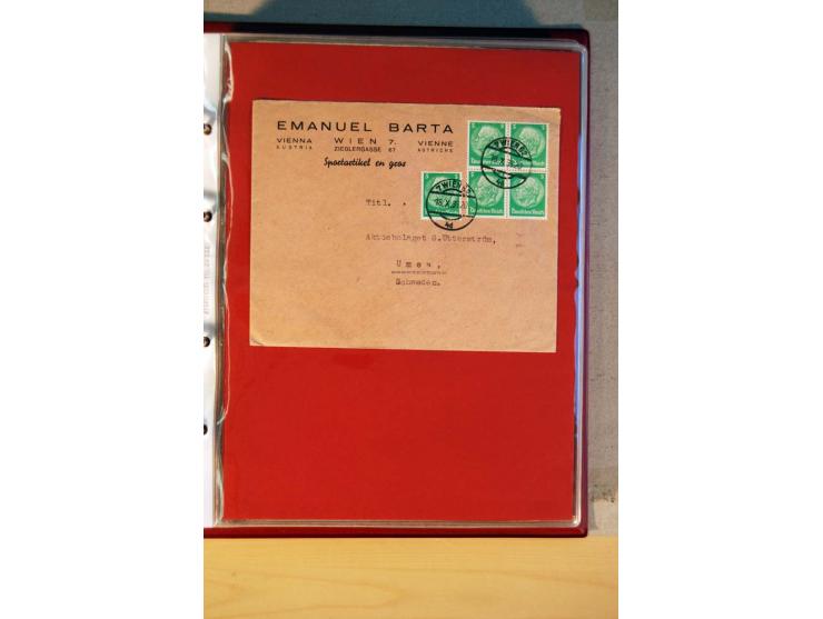 1932/40, Hindenburg-Freimarkenausgabe, umfangreiche Sammlung mit einigen hundert Briefen und Karten, dabei bessere Einzel- un
