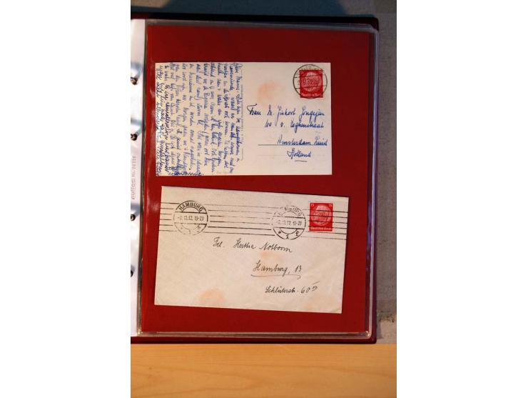 1932/40, Hindenburg-Freimarkenausgabe, umfangreiche Sammlung mit einigen hundert Briefen und Karten, dabei bessere Einzel- un