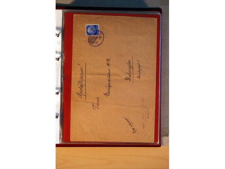 1932/40, Hindenburg-Freimarkenausgabe, umfangreiche Sammlung mit einigen hundert Briefen und Karten, dabei bessere Einzel- un