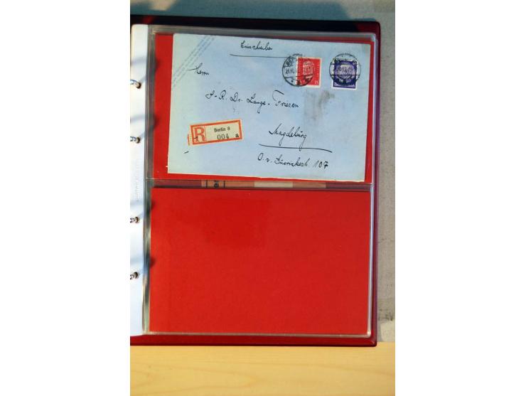 1932/40, Hindenburg-Freimarkenausgabe, umfangreiche Sammlung mit einigen hundert Briefen und Karten, dabei bessere Einzel- un