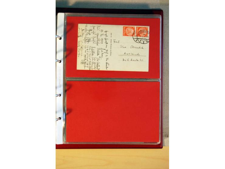 1932/40, Hindenburg-Freimarkenausgabe, umfangreiche Sammlung mit einigen hundert Briefen und Karten, dabei bessere Einzel- un