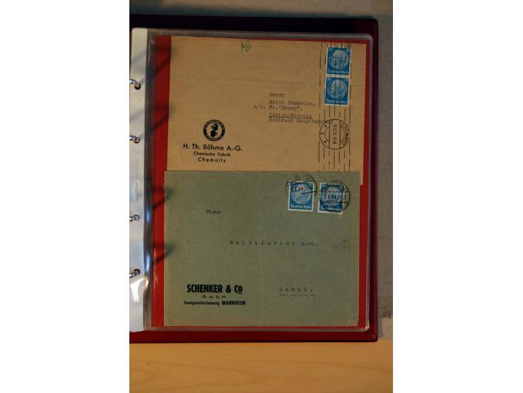 1932/40, Hindenburg-Freimarkenausgabe, umfangreiche Sammlung mit einigen hundert Briefen und Karten, dabei bessere Einzel- un