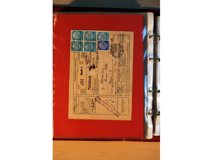 1932/40, Hindenburg-Freimarkenausgabe, umfangreiche Sammlung mit einigen hundert Briefen und Karten, dabei bessere Einzel- un