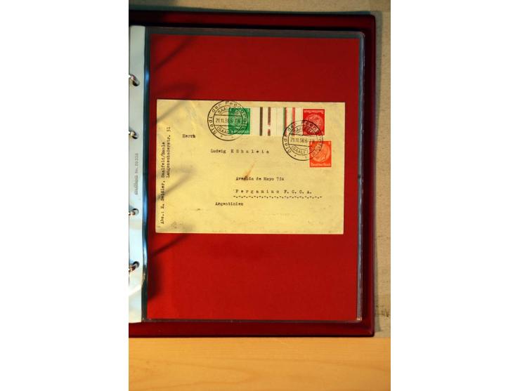 1932/40, Hindenburg-Freimarkenausgabe, umfangreiche Sammlung mit einigen hundert Briefen und Karten, dabei bessere Einzel- un