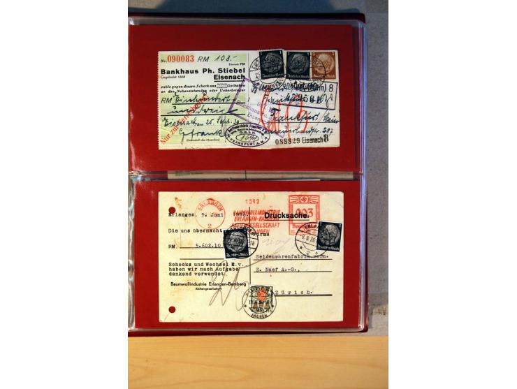 1932/40, Hindenburg-Freimarkenausgabe, umfangreiche Sammlung mit einigen hundert Briefen und Karten, dabei bessere Einzel- un