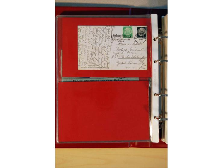 1932/40, Hindenburg-Freimarkenausgabe, umfangreiche Sammlung mit einigen hundert Briefen und Karten, dabei bessere Einzel- un