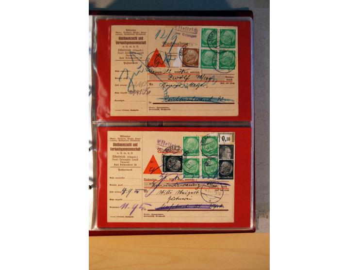 1932/40, Hindenburg-Freimarkenausgabe, umfangreiche Sammlung mit einigen hundert Briefen und Karten, dabei bessere Einzel- un