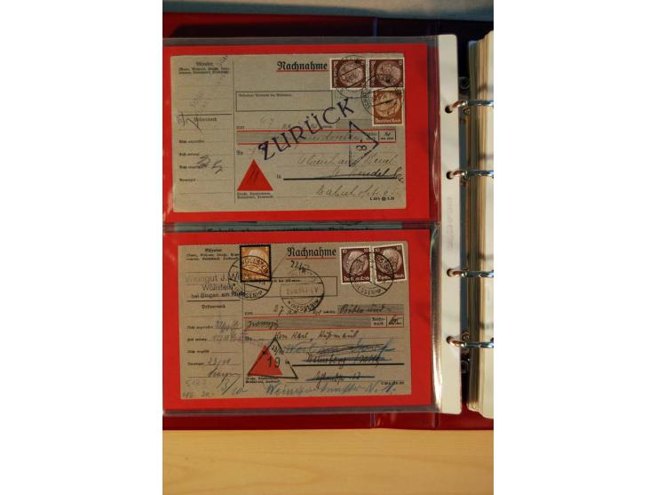 1932/40, Hindenburg-Freimarkenausgabe, umfangreiche Sammlung mit einigen hundert Briefen und Karten, dabei bessere Einzel- un