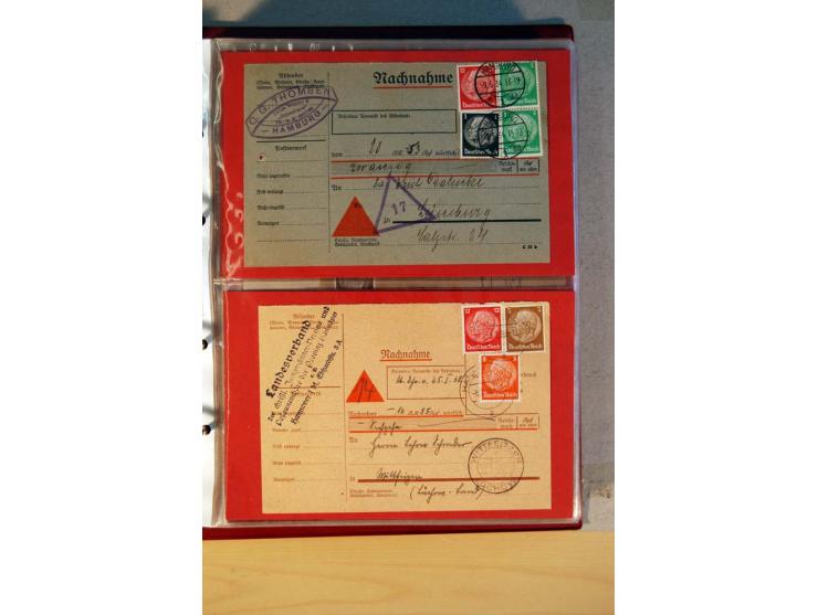 1932/40, Hindenburg-Freimarkenausgabe, umfangreiche Sammlung mit einigen hundert Briefen und Karten, dabei bessere Einzel- un