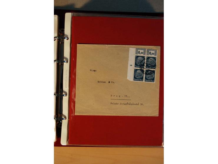 1932/40, Hindenburg-Freimarkenausgabe, umfangreiche Sammlung mit einigen hundert Briefen und Karten, dabei bessere Einzel- un