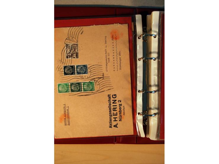 1932/40, Hindenburg-Freimarkenausgabe, umfangreiche Sammlung mit einigen hundert Briefen und Karten, dabei bessere Einzel- un